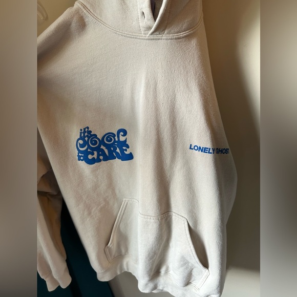Lonely ghost it’s cool to care hoodie - Picture 2 of 2